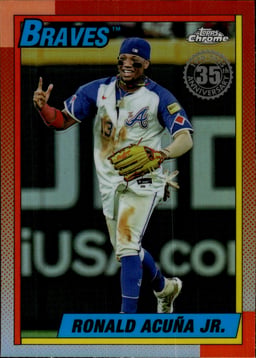 2025 Ronald Acuna Jr. #90CB-2 Topps Chrome 1990
