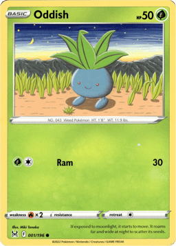 2022 Oddish #1 Lost Origin