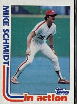 1982 Mike Schmidt #101 In Action