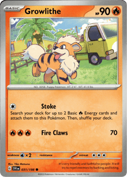 2023 Growlithe #31 Scarlet & Violet