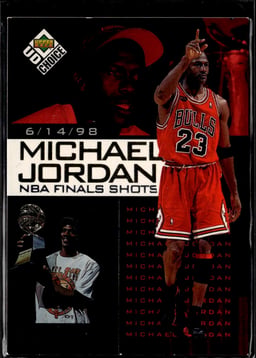 1998 Michael Jordan #6 UD Choice Preview NBA Finals Shot