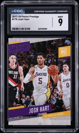 2017 Panini Prestige Josh Hart ROOKIE #179 CGC 9 MINT