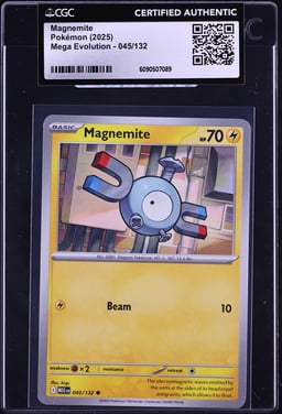 2025 Pokemon Mega Evolution Magnemite #45 CGC AUTH