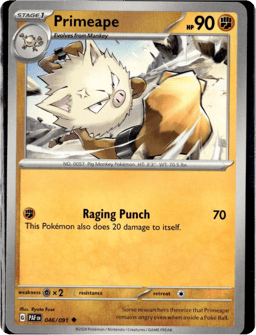 2024 Primeape #46 Paldean Fates