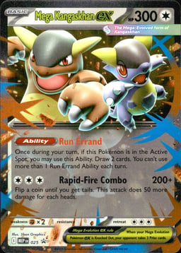 2025 Mega Kangaskhan ex #25 Mega Evolution Black Star Promos