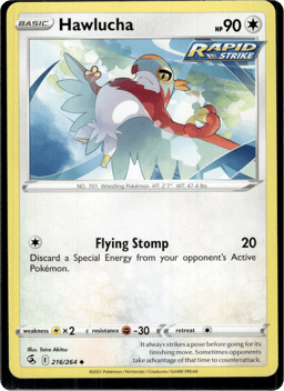 2021 Hawlucha #216 Fusion Strike
