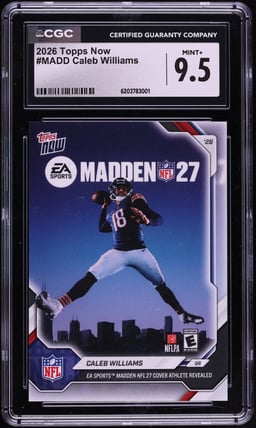 2026 Topps Now Caleb Williams #MADD CGC 9.5 MINT+