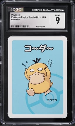 2019 Pokemon Japanese Playing Cards Old Maid Psyduck CGC 9 MINT