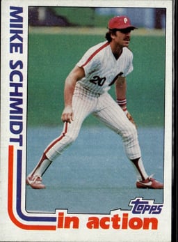 1982 Mike Schmidt #101 In Action