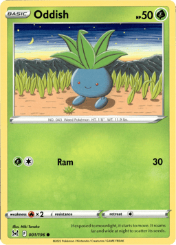 2022 Oddish #1 Lost Origin
