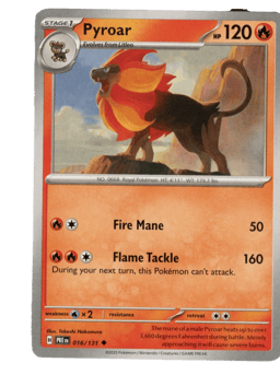 2025 Pyroar #16 Prismatic Evolutions