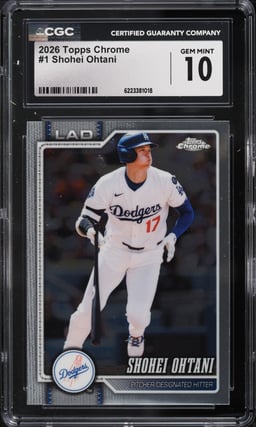 2026 Topps Chrome Shohei Ohtani #1 CGC 10 GEM MINT