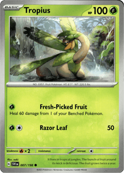 2023 Tropius #7 Scarlet & Violet