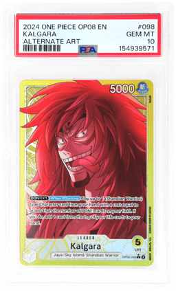 2024 Two Legends English Alternate Art Parallel Kalgara #OP08-098 PSA 10