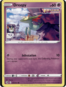 2021 Dreepy #128 Fusion Strike