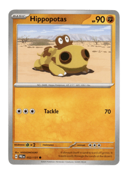 2025 Hippopotas #52 Prismatic Evolutions