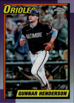 2025 Gunnar Henderson #90CB-3 Topps Chrome 1990