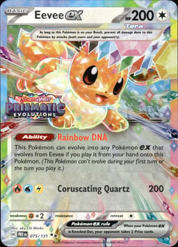2025 Eevee ex #75 Prismatic Evolutions