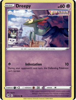 2021 Dreepy #128 Fusion Strike
