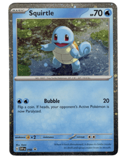 2023 Squirtle #48 Scarlet & Violet Black Star Promos