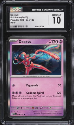 2023 Pokemon Japanese Scarlet & Violet Paradox Rift Holo Deoxys #074 CGC 10 GEM MINT