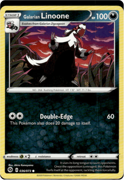 2020 Galarian Linoone #36 Champion's Path