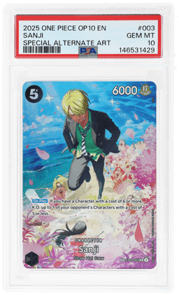 2025 One Piece Royal Bloodline Special Alternate Art Sanji #ST14-003 PSA 10