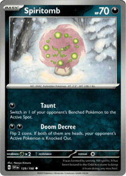 2023 Spiritomb #129 Scarlet & Violet