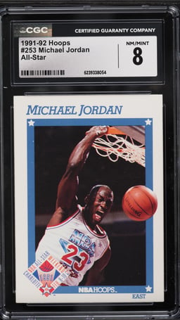 1991 Hoops All-Star Michael Jordan #253 CGC 8 NM-MT