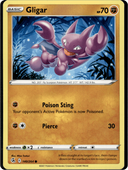 2021 Gligar #140 Fusion Strike