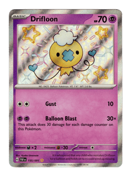 2024 Drifloon #155 Paldean Fates