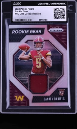 2024 Panini Prizm Gear Jayden Daniels ROOKIE PATCH #RG-JDS CGC AUTH