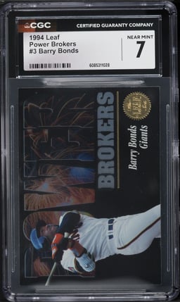1994 Leaf Power Brokers Barry Bonds #3 CGC 7 NRMT