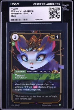 2026 Riftbound: League Of Legends LoL Unleashed Yuumi #056 CGC AUTH