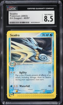 2003 Pokemon EX Dragon Seadra #40 CGC 8.5 NM-MT+