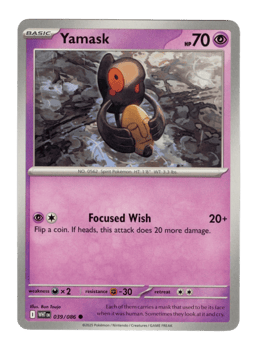 2025 Yamask #39 White Flare