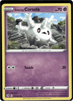 2021 Galarian Corsola #117 Fusion Strike