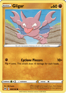 2022 Gligar #95 Lost Origin