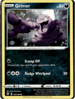 2020 Grimer #100 Darkness Ablaze