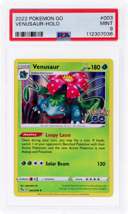 2022 Pokemon Go Venusaur #3 PSA 9