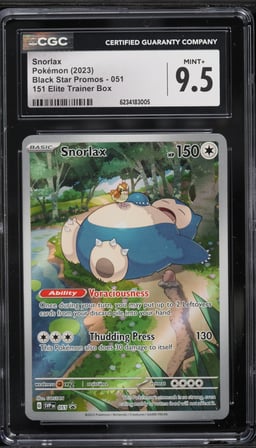 2023 Pokemon Scarlet & Violet Promo 151 ETB Full Art Snorlax #51 CGC 9.5 MINT+