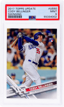 2017 Topps Update Swinging Cody Bellinger #US50A PSA 9