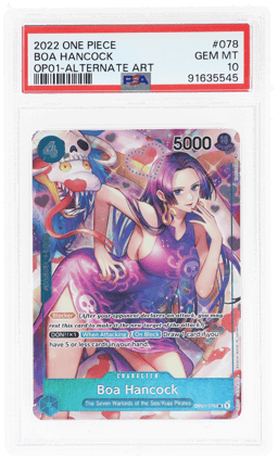 2022 One Piece Romance Dawn Alternate Art Boa Hancock #OP01078 PSA 10