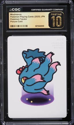 2025 Pokemon Japanese Playing Cards Taruka Picture Misdreavus CGC 10 PRISTINE