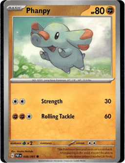 2024 Phanpy #48 Paldean Fates
