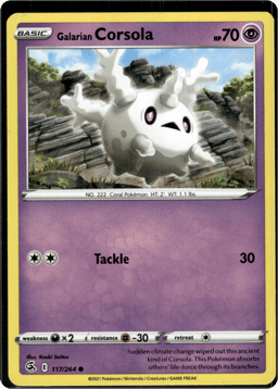 2021 Galarian Corsola #117 Fusion Strike