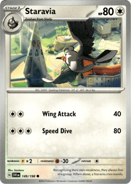 2023 Staravia #149 Scarlet & Violet