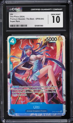 2024 One Piece Premium Booster: The Best Ulti #OP05-043 CGC 10 GEM MINT