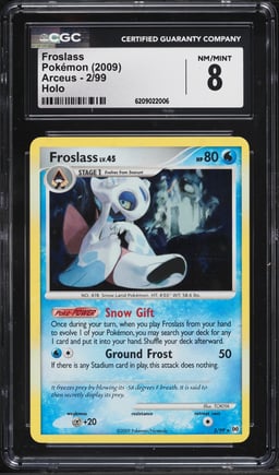 2009 Pokemon Platinum Arceus Holo Froslass #2 CGC 8 NM-MT