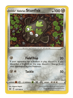 2022 Galarian Stunfisk #127 Lost Origin